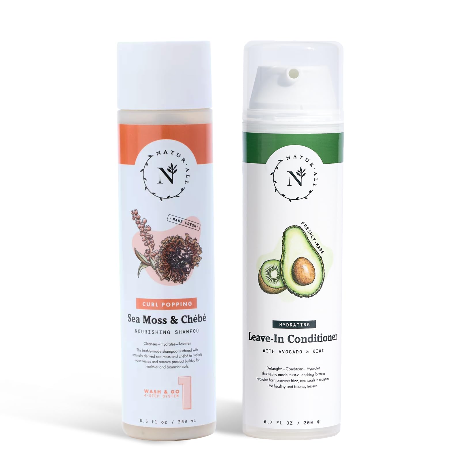 Amazon.com : NaturAll Sea Moss & Chebe Shampoo & Avocado-Kiwi