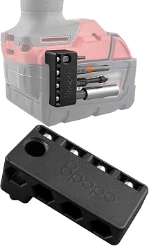 Upgraded Magnetic 1/4-Inch Hex Bits Holders Fit for Milwaukee 18V Impacts Drivers,DIY Magnet Drill Bit Tool Holster Pick Up Sleeve Organizer, Hex Screw Bit Storage on side of Power Drill,Right Side