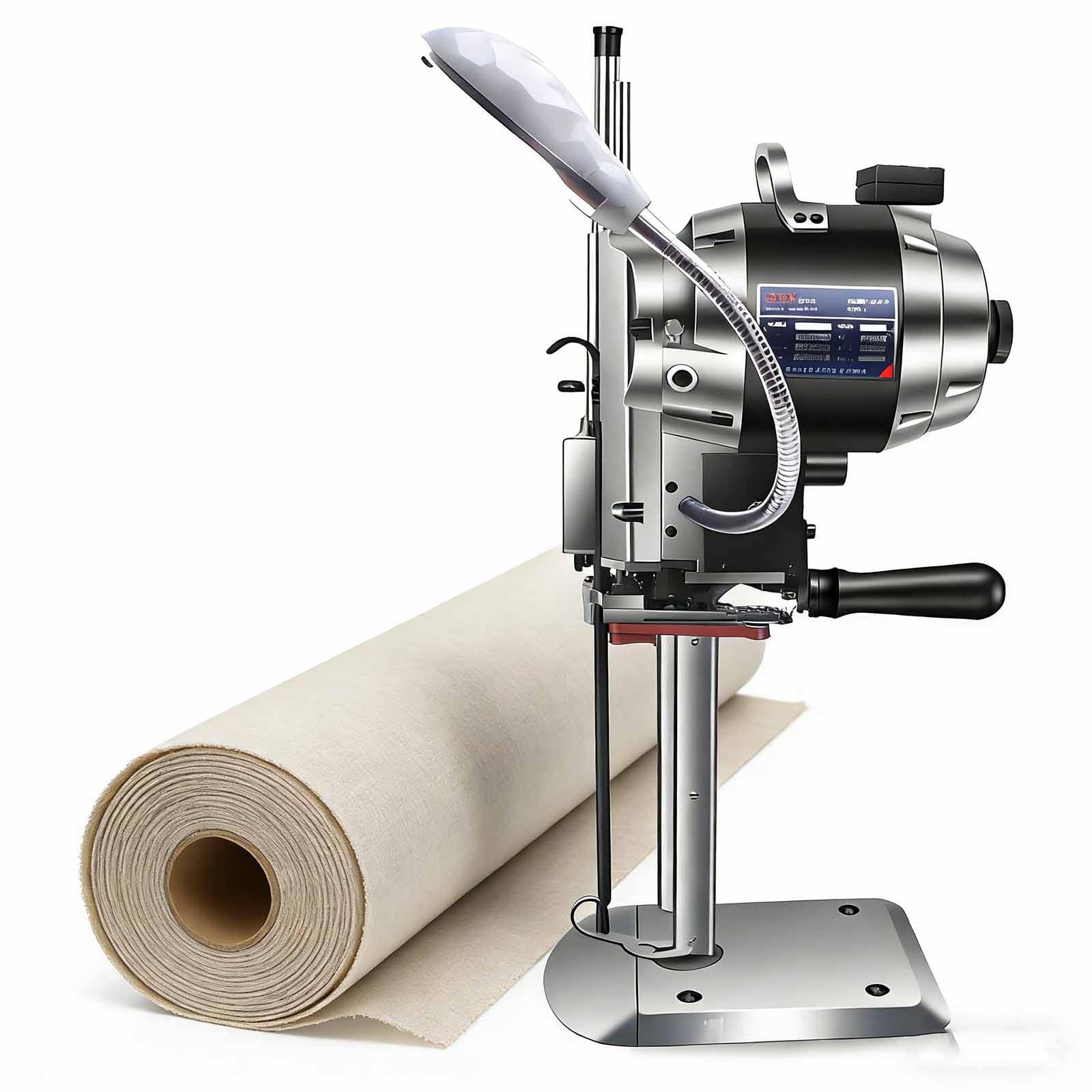 Cortadora de Tela, Máquina Industrial de 1100 W, Cortadora de Tela Eléctrica, Cortadora de Cuchilla Recta Alta Velocidad con Afilado Automático, para Tela Multicapa, Cuero y Tela 34cm(15in)