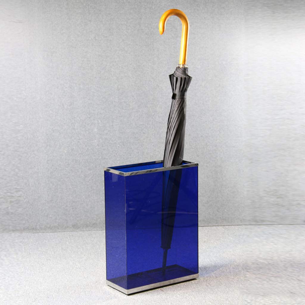 Portaombrelli in plastica acrilica di Alta qualità, Ideale per l'ingresso, Forma Rettangolare, Dimensioni 30,5x13,5x40 cm.