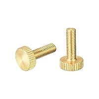 Vista 21 de uxcell Tornillos moleteados para pulgar, pernos planos de latón M3x4mm, sujetadores para PC, electrónicos, mecánicos, 2