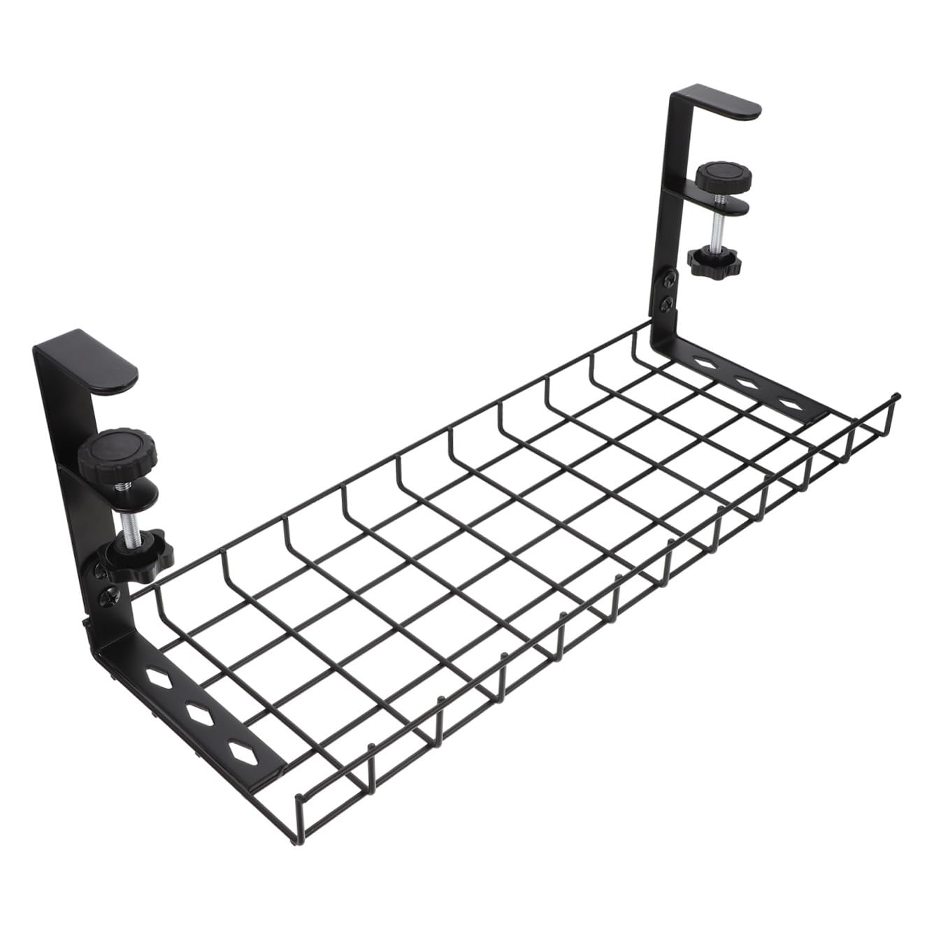 No Drill Cable Management Tray under Desk for Power Cords