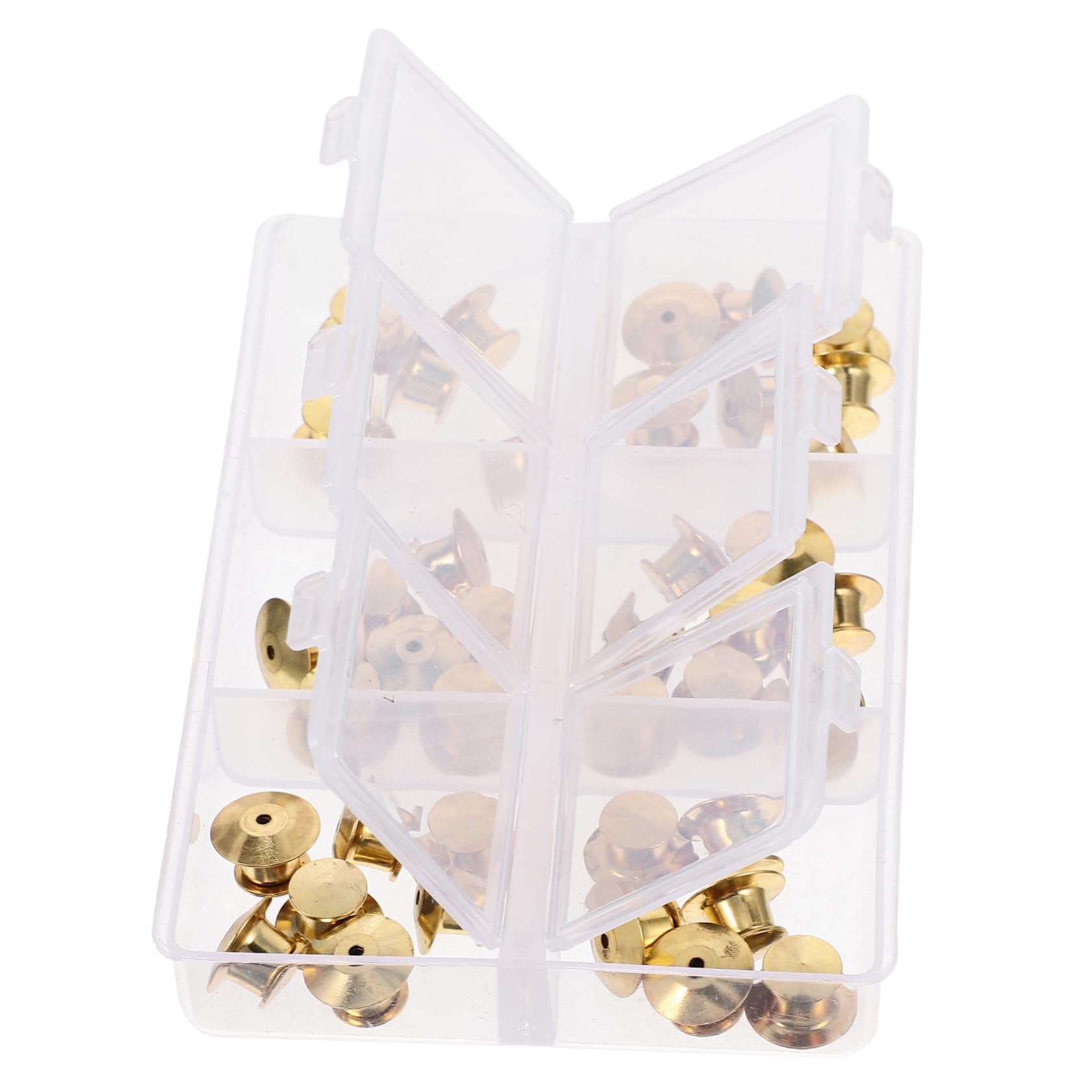 Gadpiparty 3 Boxen Sicherheitsnadeln mit Verriegelbarem Verschluss für Broschen und Abzeichen Langlebige Pin Backs für Täglichen Gebrauch