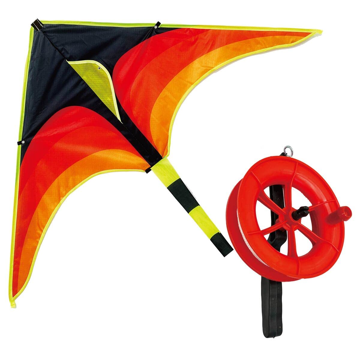 Amazon.co.jp: カイト 凧 専用リール付属 長尾200cm 凧揚げ 凧上げ