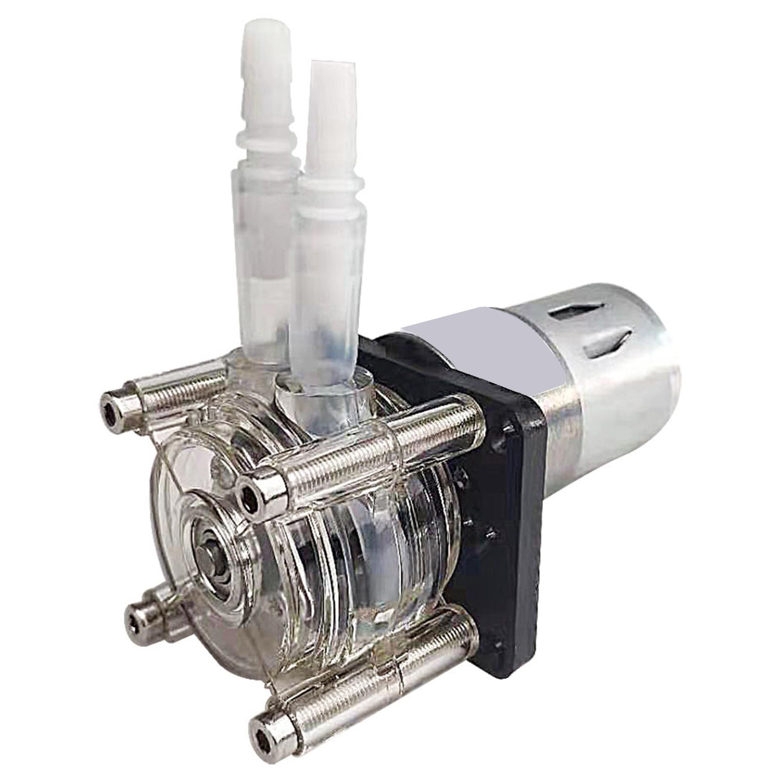 Pompe péristaltique à haut débit 500 ml/min 24 V pour aquarium - Dosage de liquide à roulement à billes - Pour laboratoire d'aquarium
