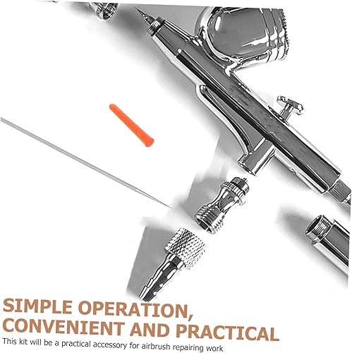 Miniatura 5 de 5 unids 0.012 in aguja para aerógrafo aerógrafo aguja aerógrafo piezas aerógrafo aguja fluido puntas aerógrafos aguja reemplazo aerógrafo accesorios