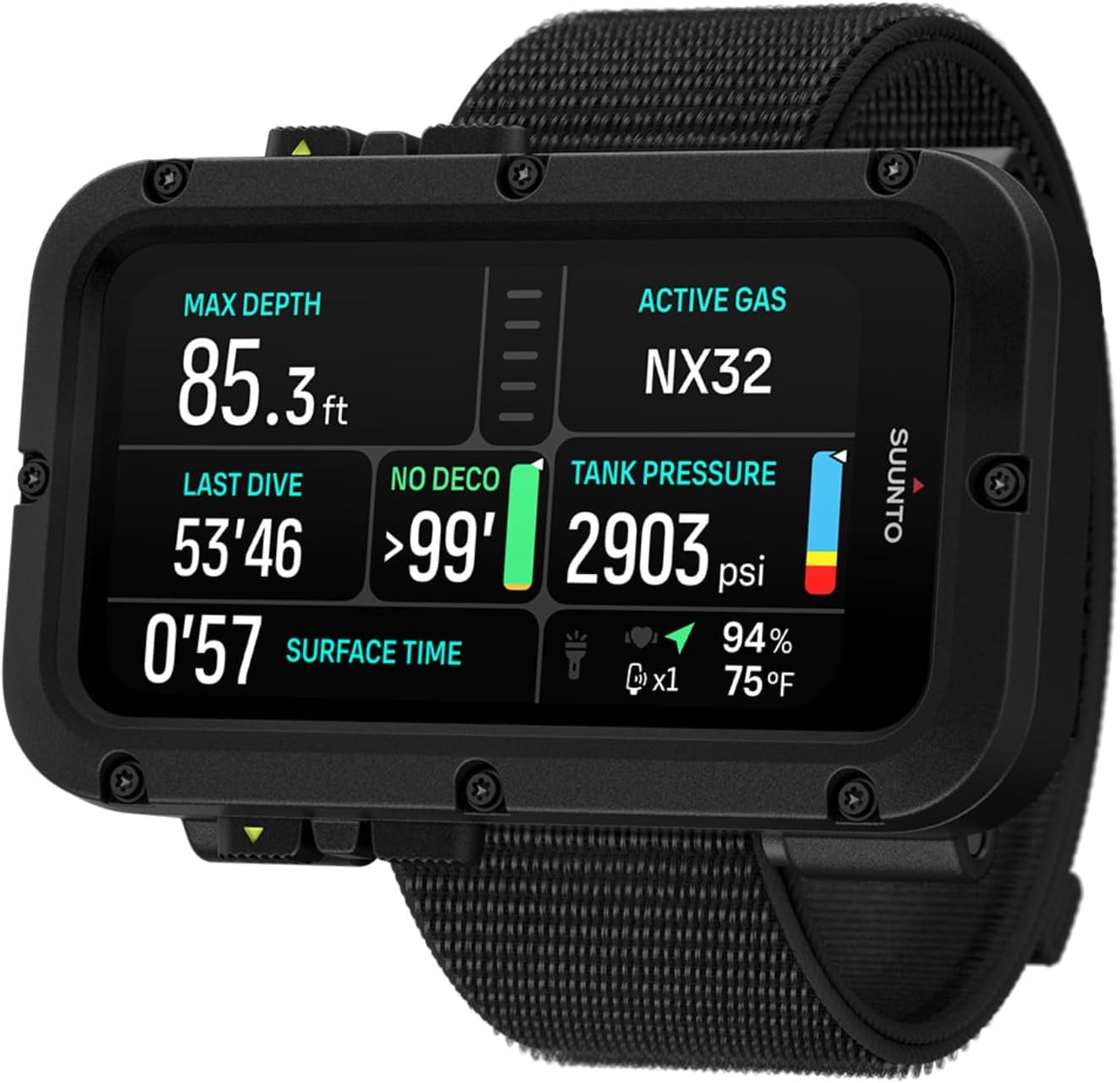 SUUNTO Bracelet en tissu élastique nautique