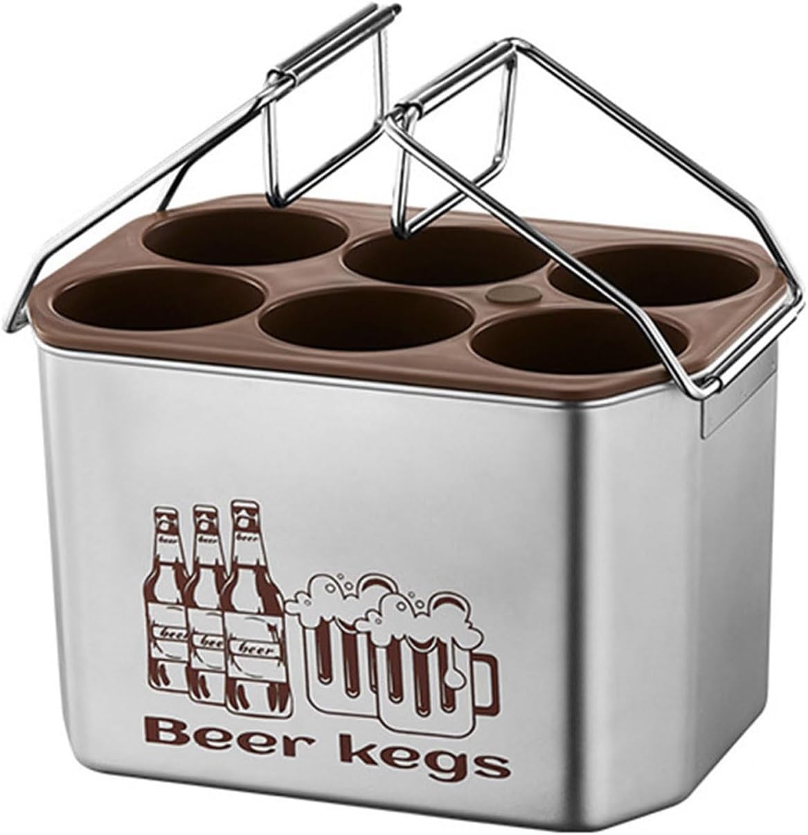 Stainless Steel Beer Coolers Insulated Bottle and Can Holder Portable Beverage Organizers Drink Enthusiasts Beer Accessory