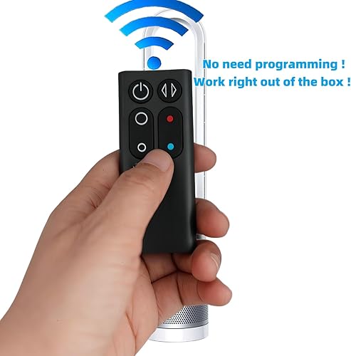 Miniatura 2 de Mando a distancia de repuesto compatible con calentador de ventilador Dyson AM04 AM05 922662-08 Hot + Cool (negro)