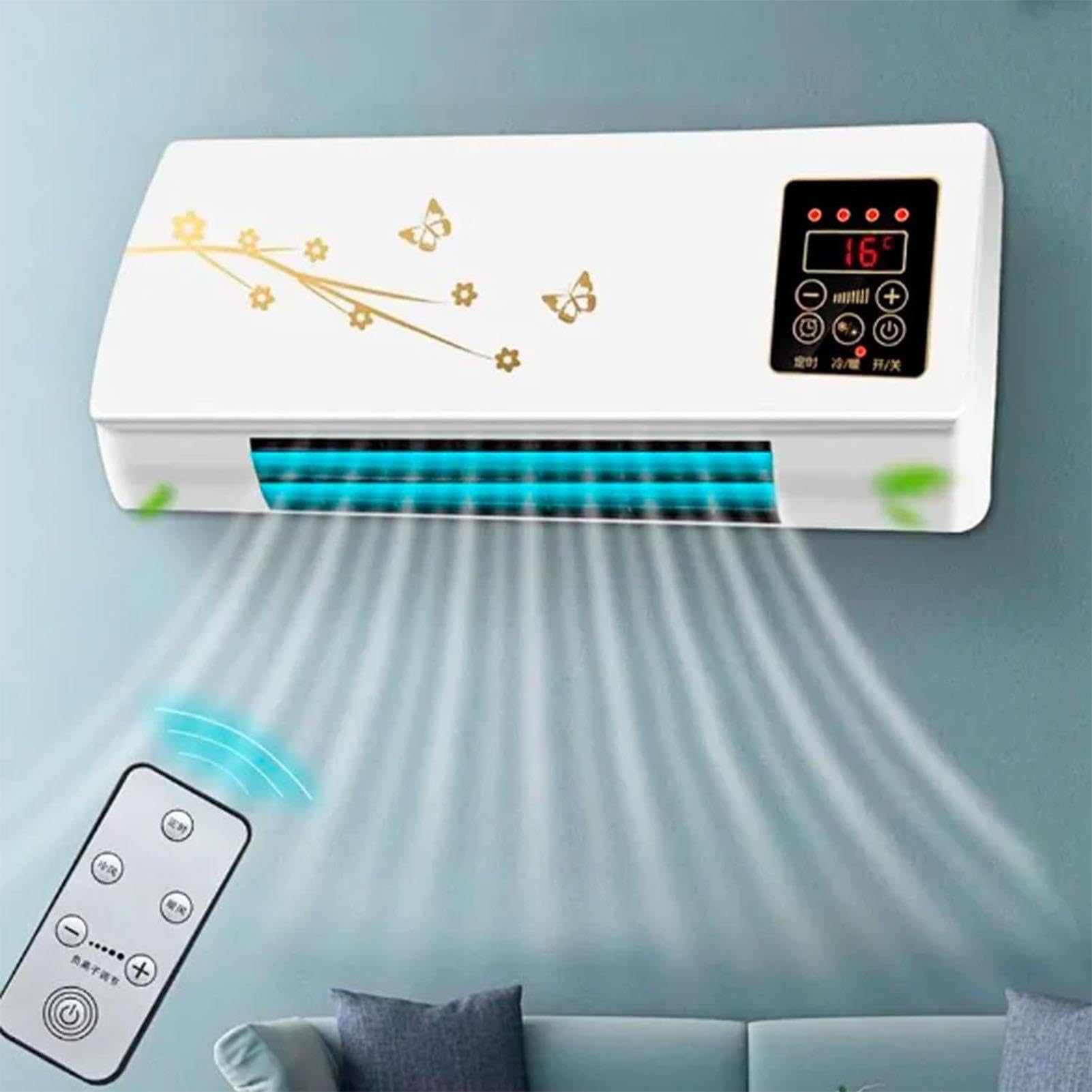 Condizionatore Da Parete, Climatizzatore Con Caldo/freddo E Timer, Termoventilatore A Parete, Raffreddatori D'aria Facilmente Controllabili, Per Camera Letto, Studio