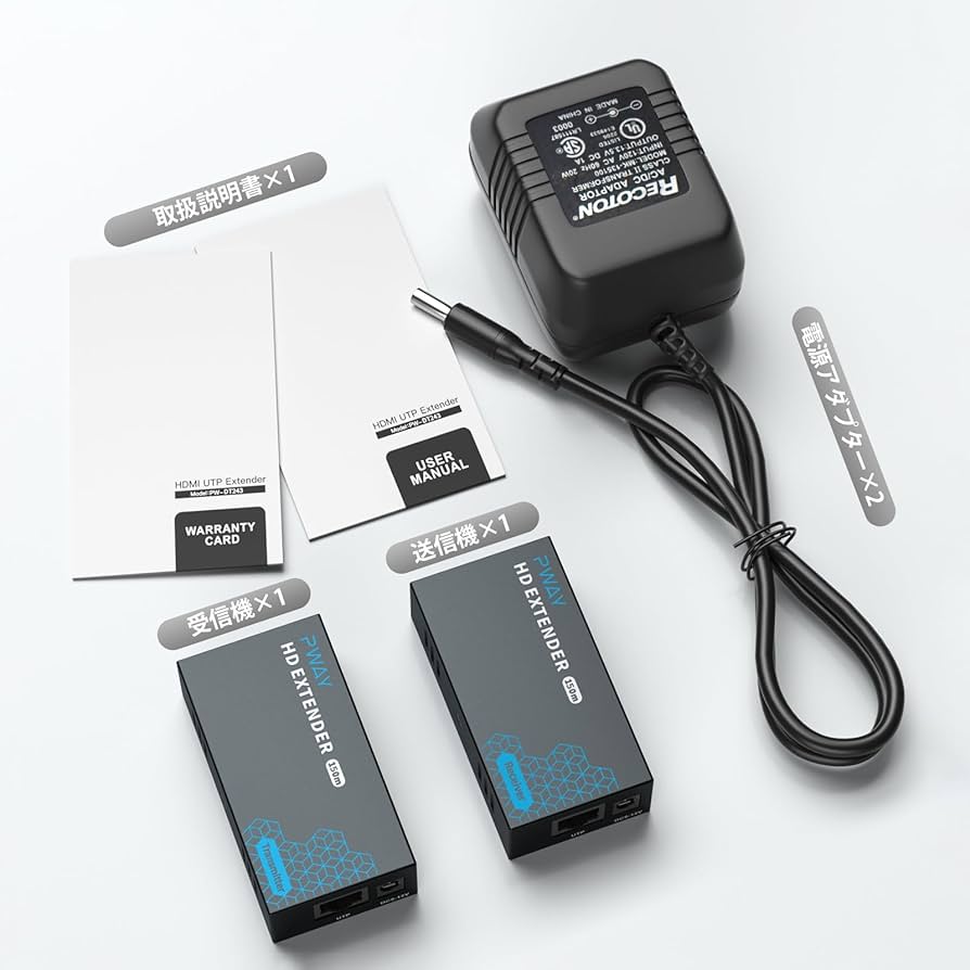 残り1点⭐️1080P@60Hz HDMI エクステンダー 監視室 ビデオ会議 Amazon | 1080P@60Hz HDMI エクステンダー Lan IP/TCPローカル