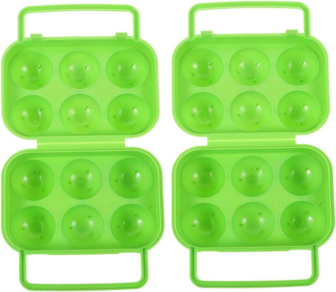 YARNOW 2pcs Portable Egg Holder Shockproof Storage Container for Camping Refrigerator Lightweight Organizer for Eggs and Items Easy to