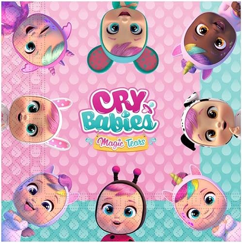 Macadamia Cry Babies - Servilletas de papel para fiestas 20 unidades 130 x 130in