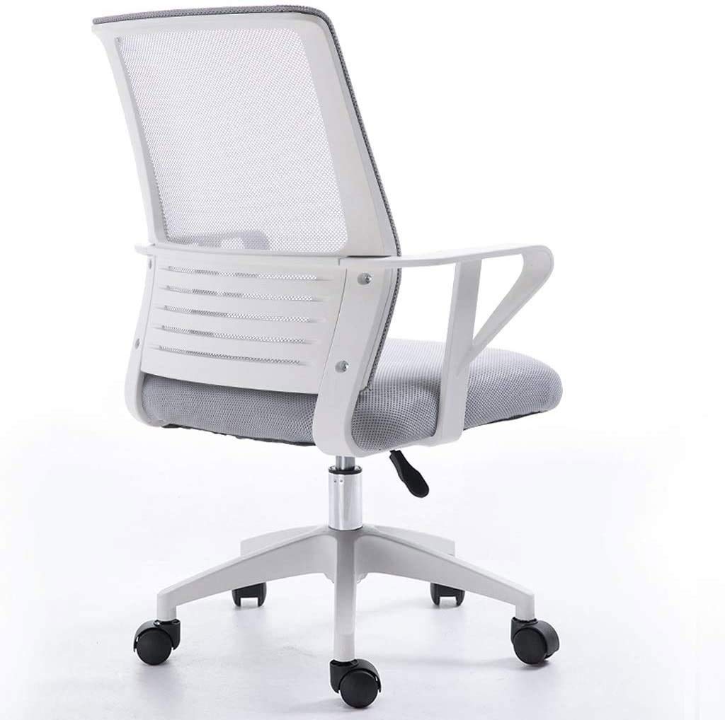 Chaise de bureau pivotante et ergonomique avec dossier moyen pour maison