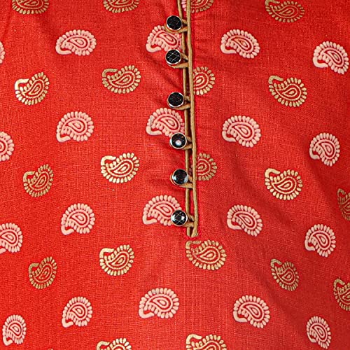 Image of Pro-Ethic Style Developer Kurta Pajama For Kids Boys | Cotton | Floral Print | Ethnic Wear (S-204)