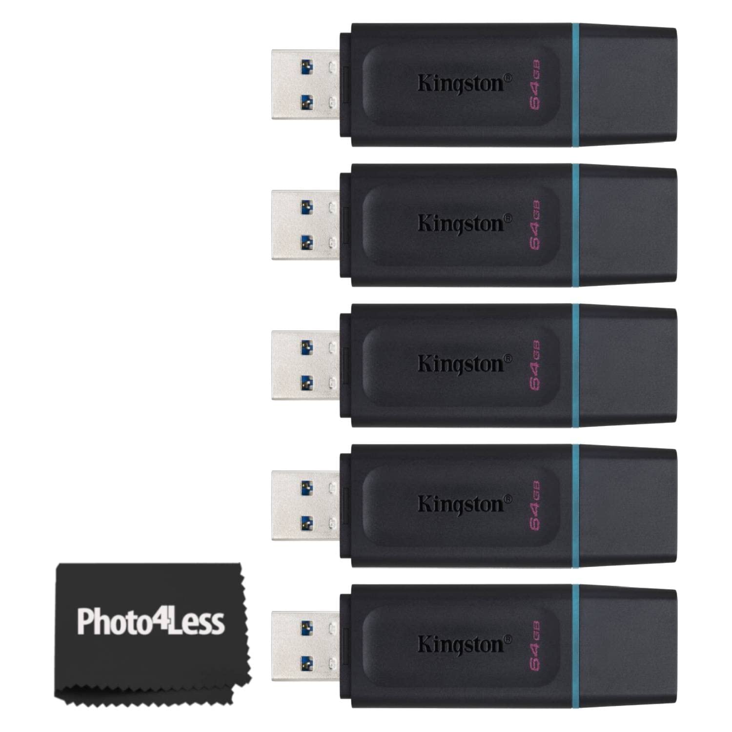Kingston 64GB DataTraveler Exodia Flash Drive - DTX/64GB (5 Pack)