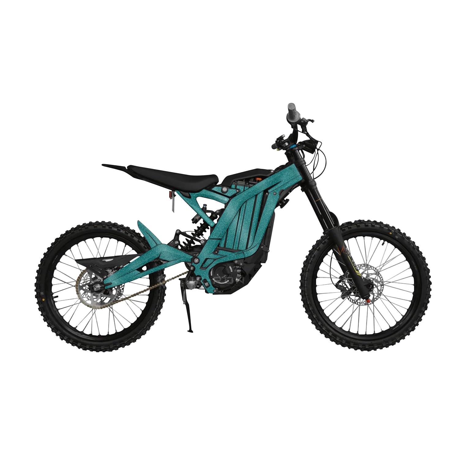 Glossy Glitter Surron Light Bee Graphics Kit Wrap - Solid Teal - Sur-Ron Skin - Premium 3M Vinyl Protective Wrap Decal Cover - Easy to Apply | Crafted in The USA by MightySkins