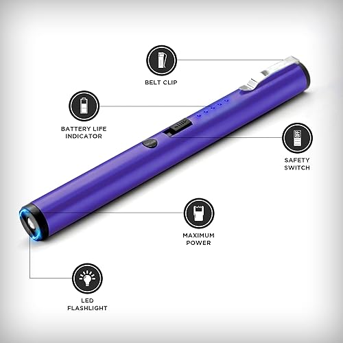 Miniatura 12 de Guard Dog Security Enlight - Pistola aturdidora con linterna, dispositivo de autodefensa, indicador de duración de la batería, clip para cinturón