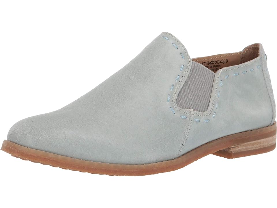 

Hush Puppies Chardon Slip-On (Aqua Grey Suede) Women's Slip-on Dress Shoes, Gray