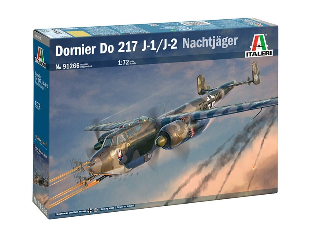 Italeri 91266 Dornier Do 217 J1/J2 Nachtjäger 1:72 Scale Plastic Model Kit/Model Assembly