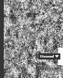  CUADERNO ESCOLAR: Bonito cuaderno de hoja cuadriculada DIAMOND  Tamaño especial para la mochila o cartera del colegio  120 páginas de cuadrícula de Papel de alta calidad  Fondo Mármol.