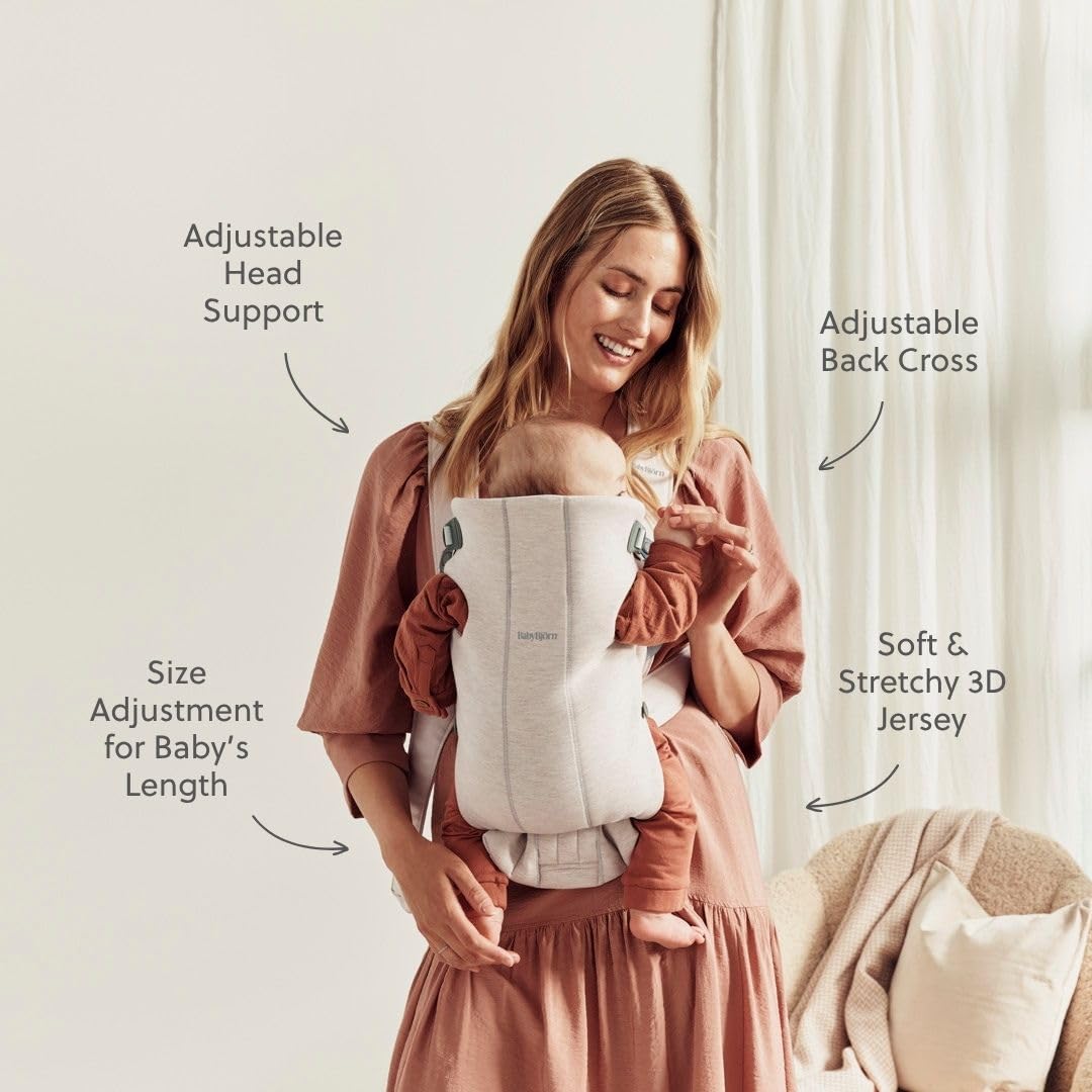 Amazon.com: BabyBjörn Baby Carrier Mini, Light Beige, 3D Jersey