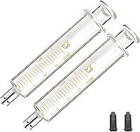 Vista 10 de 2 paquetes de jeringas de vidrio con tapas de 5 ml para laboratorio
