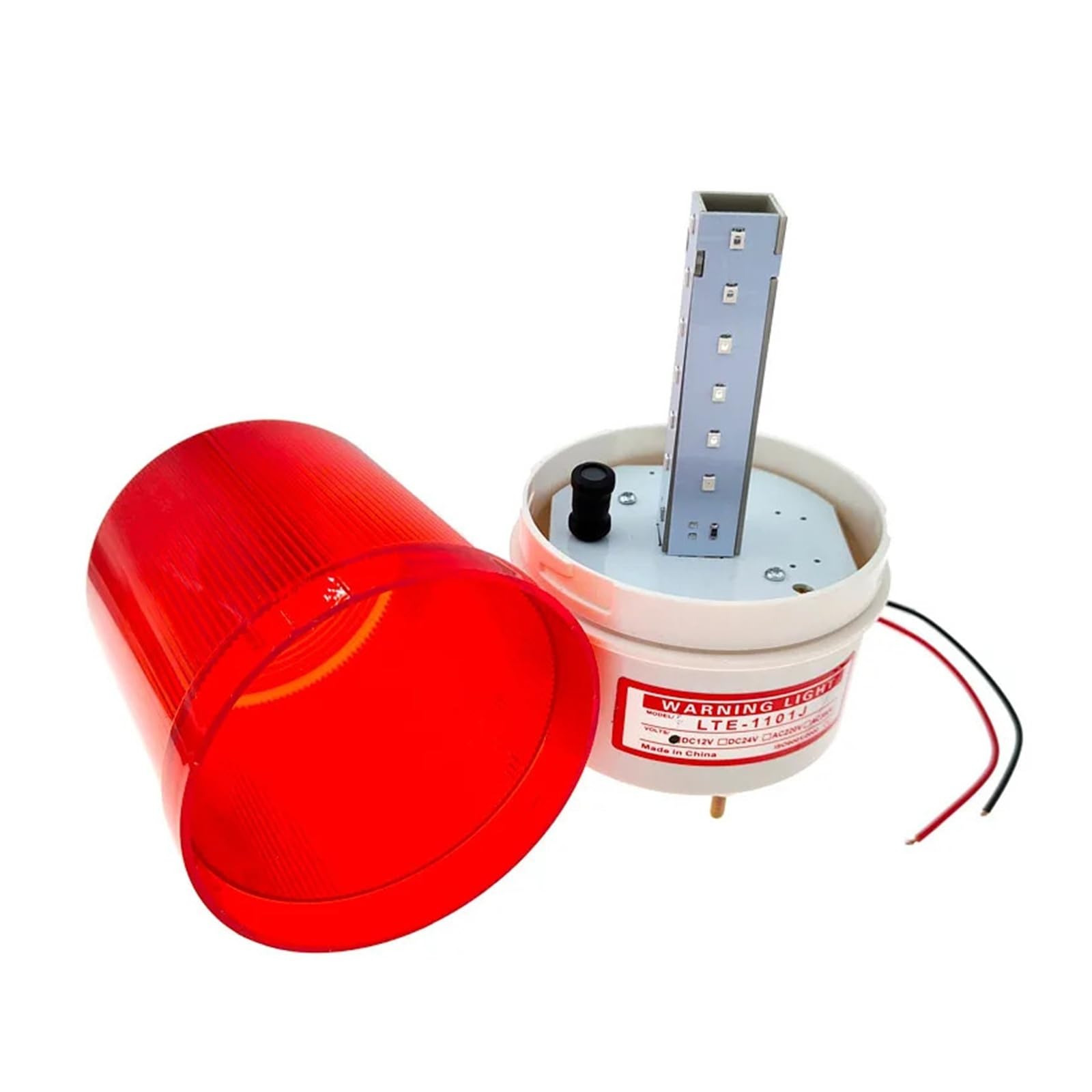 Przemysłowe światła ostrzegawcze 12 V, 24 V, LED, światło stroboskopowe, ostrzeżenie o brzęczyku, światło migające, alarm bezpieczeństwa 220 V (220 V niebieski brzęczyk)