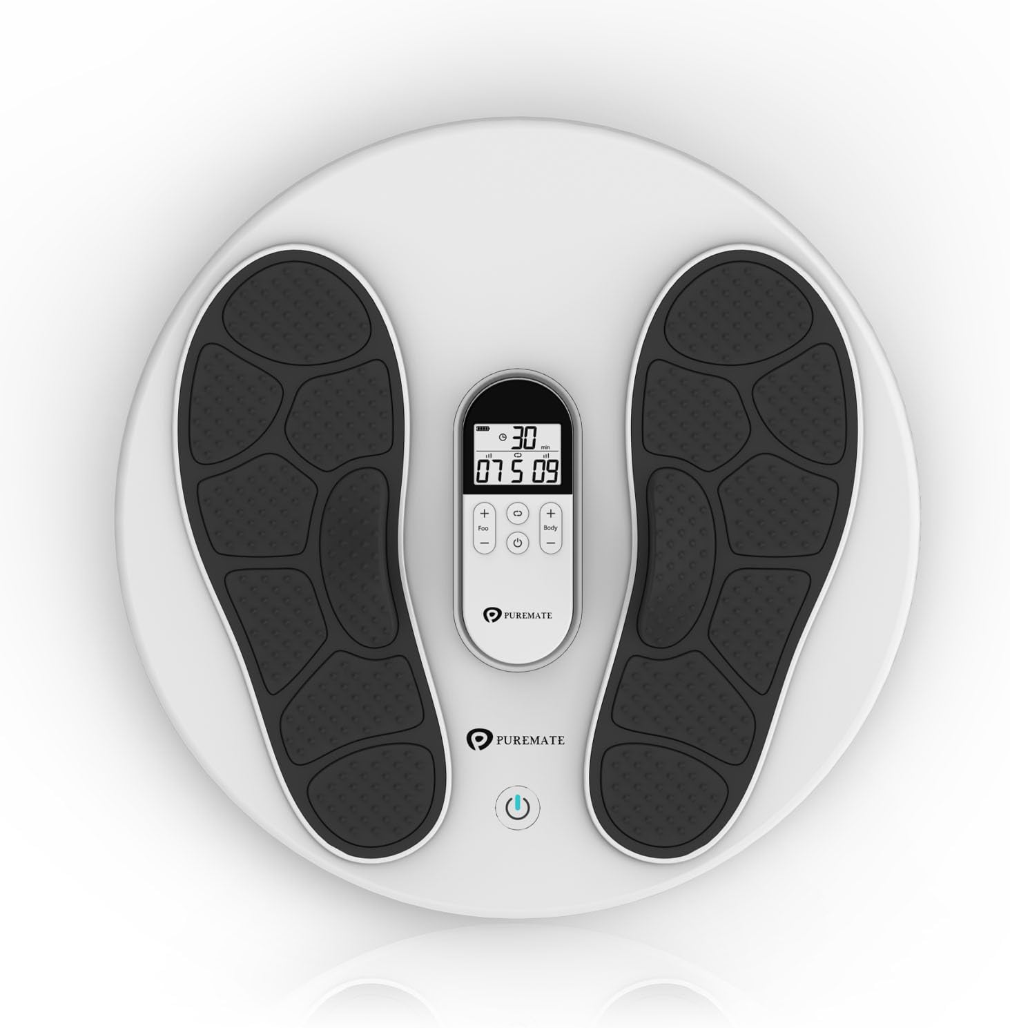 Rechargeable EMS & TENS Foot Circulation Massager, Improves Blood Circulation, Relief Swelling in Feet & Ankles, Plantar Fasciitis, Arthritis, for Diabetics and Medically Certified