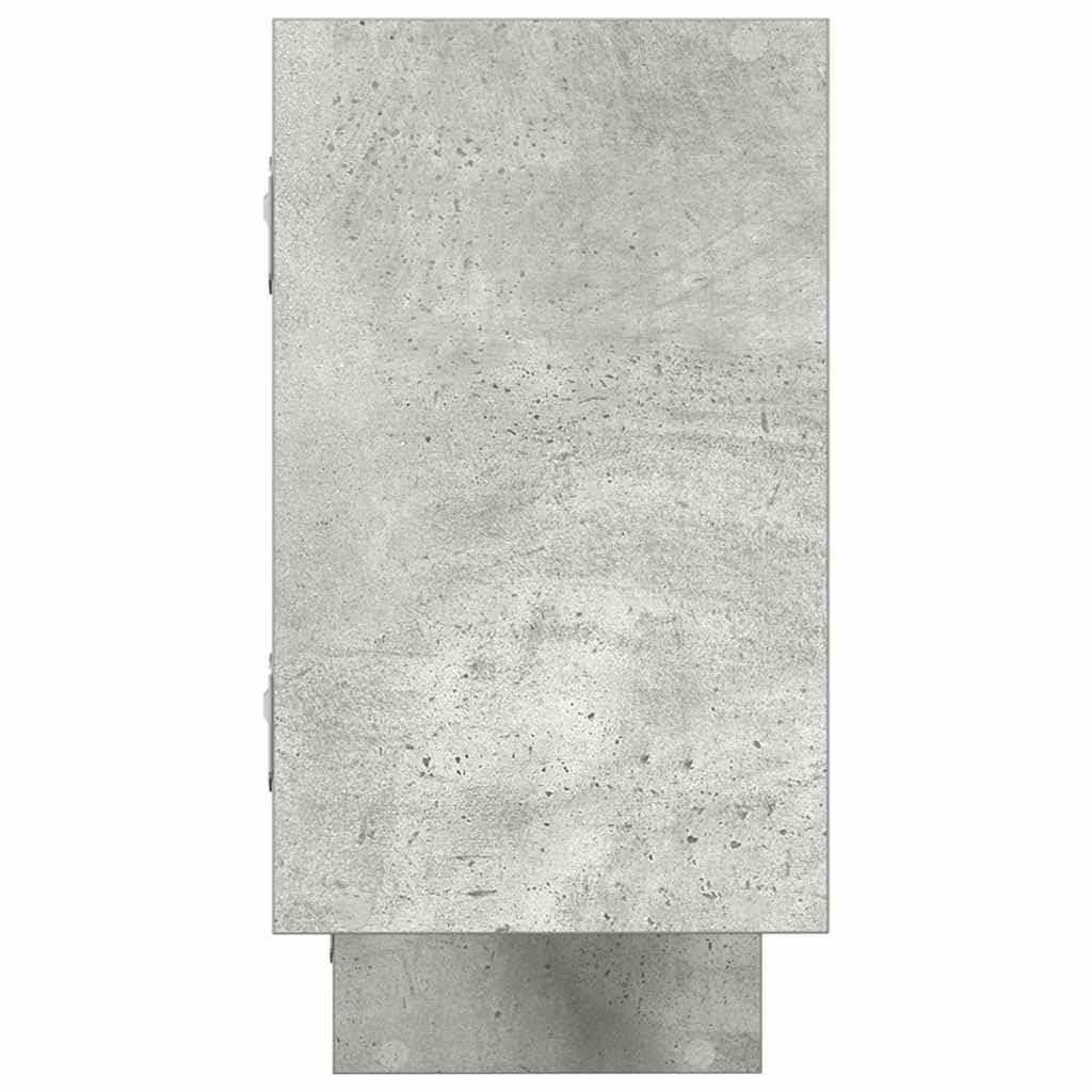 vidaXL Mensola a Cubo da Parete 5 Scomparti Truciolato Grigio Cemento