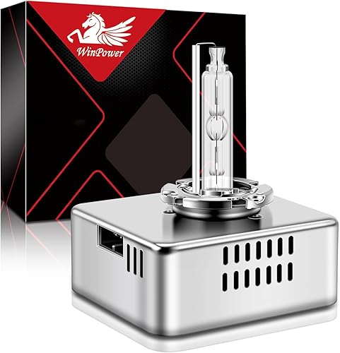 Miniatura 8 de WinPower D2R - Bombilla de xenón HID para faros delanteros, 6000 K, blanco frío, 35 W, base de metal de repuesto de haz alto y bajo, paquete de 2
