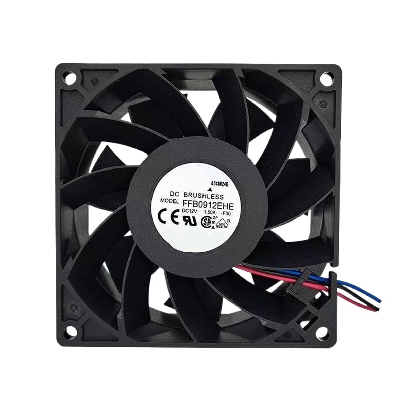 Wentylator 92 mm FFB0912EHE-F00 92 x 38 mm, 12 V, 1,5 A, podwójna kulka, 5700 obr./min, 102 CFM