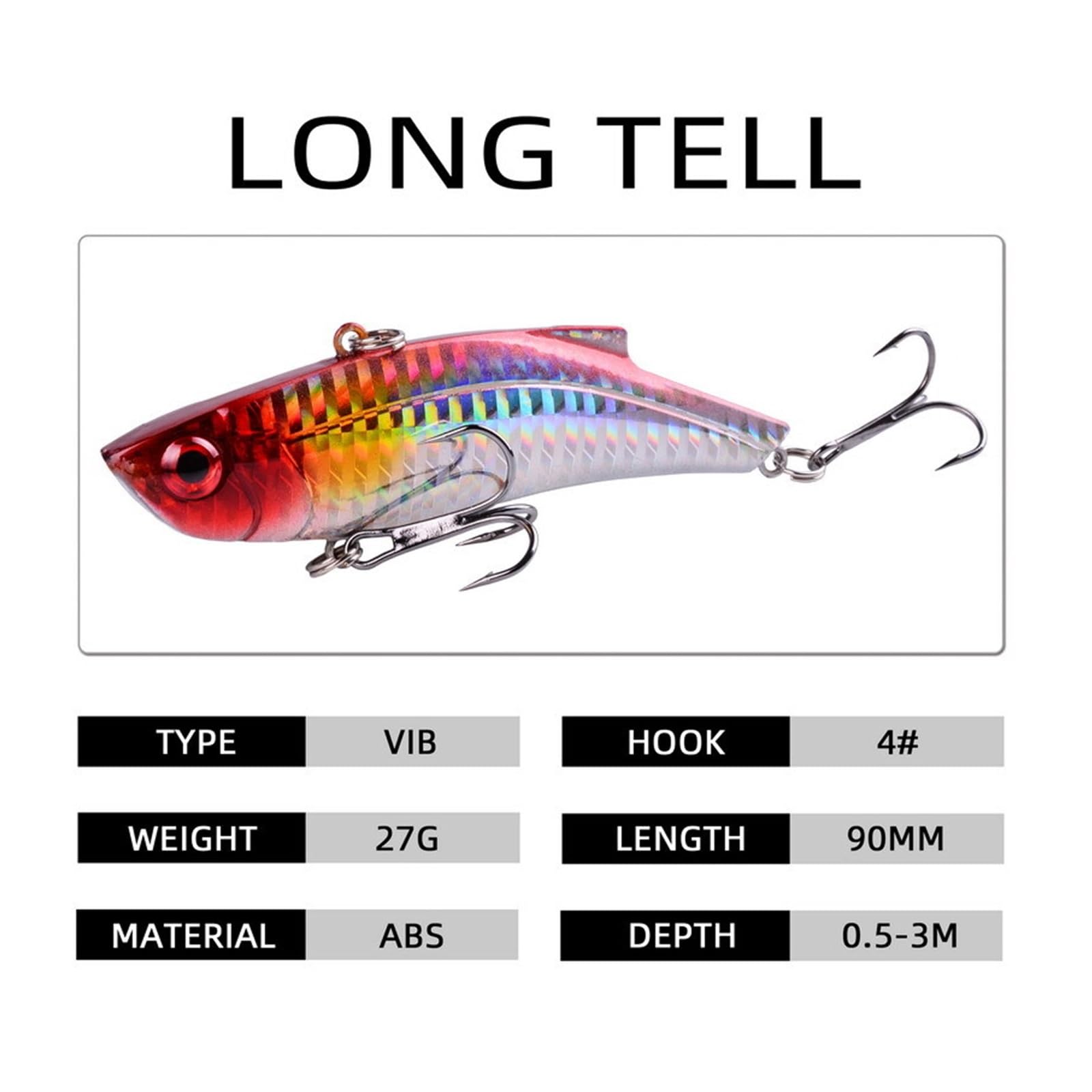 INEOUT 10 Sztuk 90mm 27g VIB Przynęty Tonący Crankbait Winter Fishing Lure Isca Sztuczny Okoń Twarde Woblery Przynęta