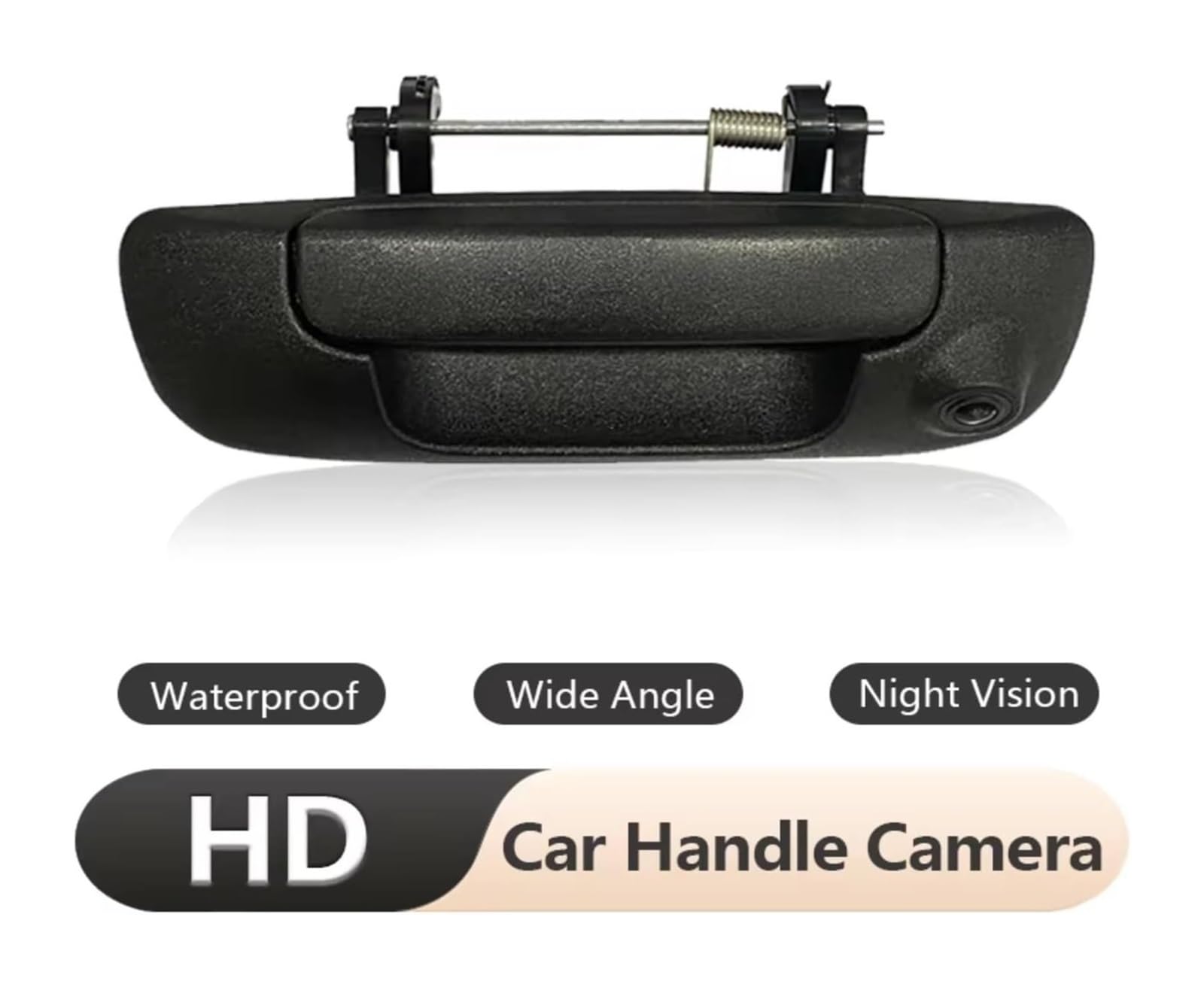 para Dodge para Ram 1500 2500 3500 2002-2008 Cámara De Visión Trasera HD Impermeable Manija Maletero Portón Trasero Cámara de Respaldo(Dynamic Trajectory)