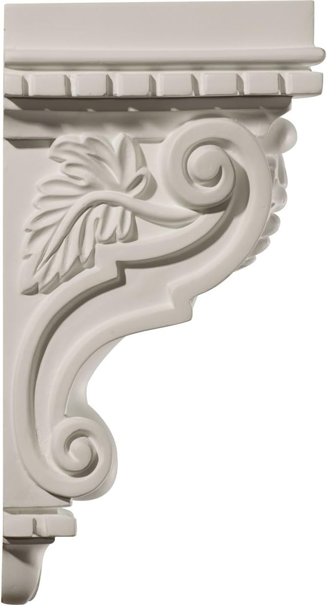 Ekena Millwork COR04X05X10HA 4 7/8-Inch W x 5 1/2-Inch D x 10 1/8-Inch H Hamilton Corbel