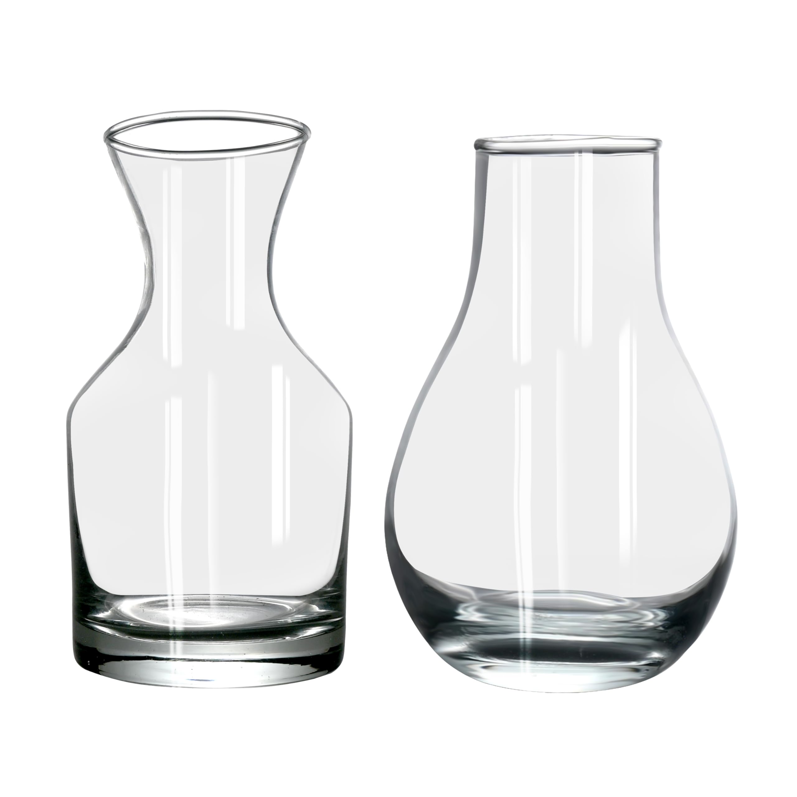 Green Fills Set of 2 Clear Glass Vases for Flowers & Plants – Elegant Decorative Table Centerpieces for Home, Office, or Events – Modern Transparent Flower Vessels (Set-2 Potpourie & Bulb)-image-36
