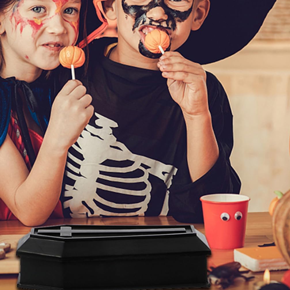Operitacx Mini Coffin Model Box Set 2.17 Inch Halloween Decorative Accessory Trick Treat Prop for Indoor and Outdoor Party Decor