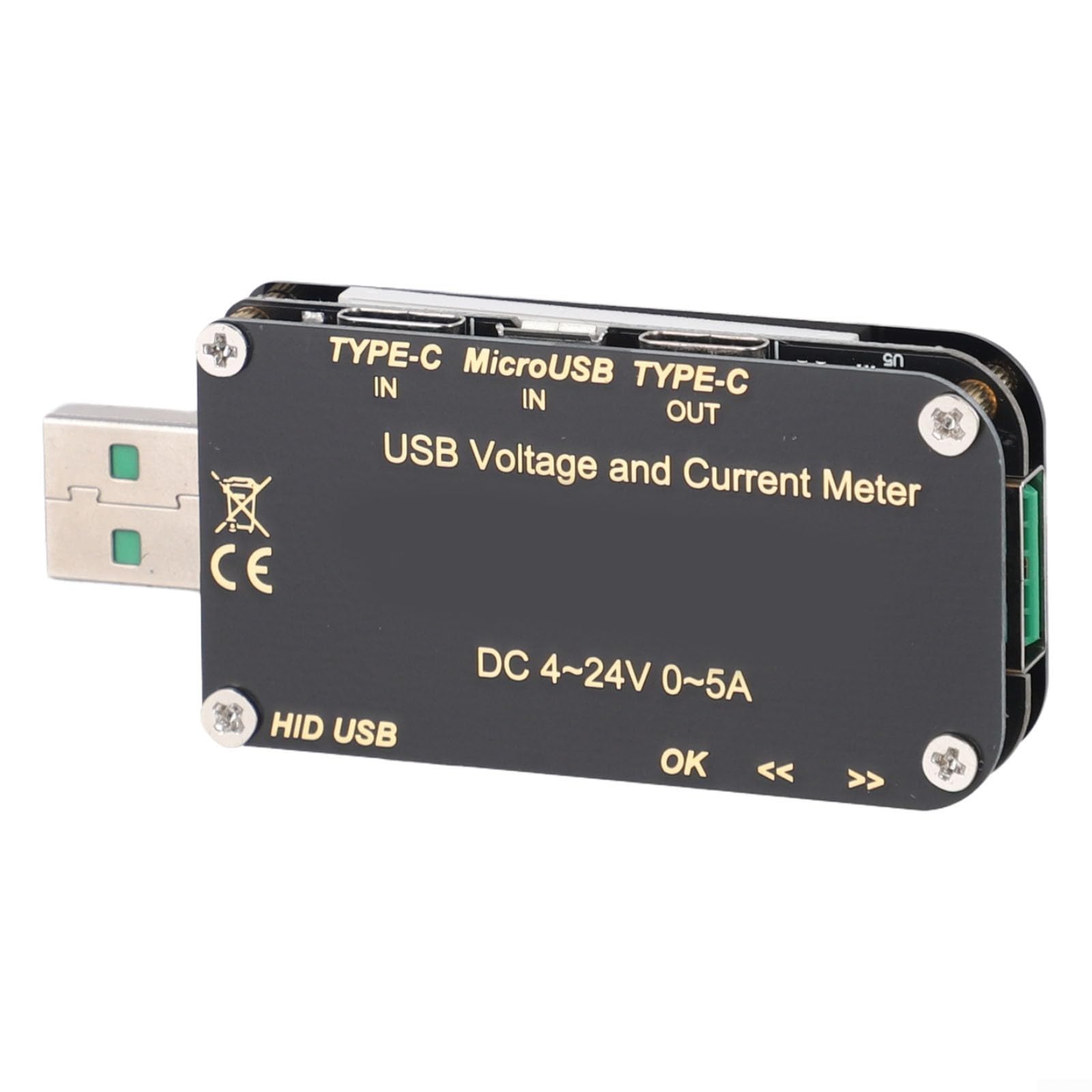 USB-Stromspannungsprüfer FNB38, 69 x 30 x 9, 5 mm, kompaktes Design für einfachen Transport