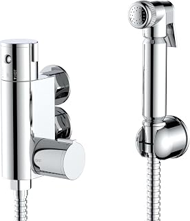 ENKI grifo mezclador termostática exterior set de ducha barra alcachofa standard