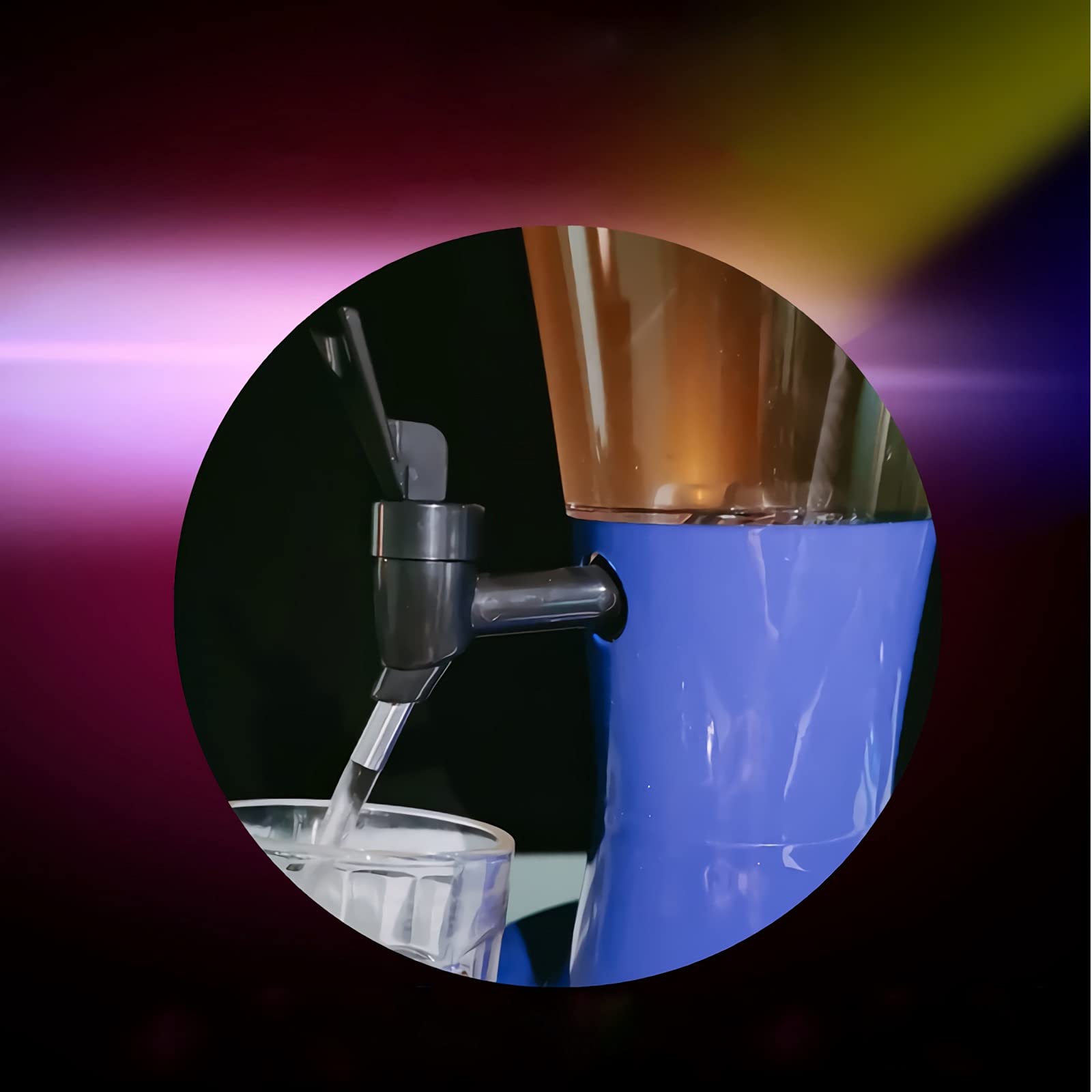 Distributore di bevande con luci a LED, 3 l, per feste e raduni, ideale per casa, bar o barbecue