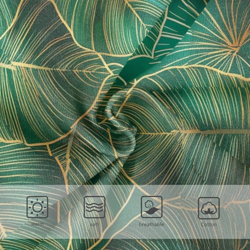 Joisal Tropical Leaves Gold Green Teal Girls Underwear Toddlers 2t Cotton Girl Panties Cute Stylish Briefs Girls Undies3