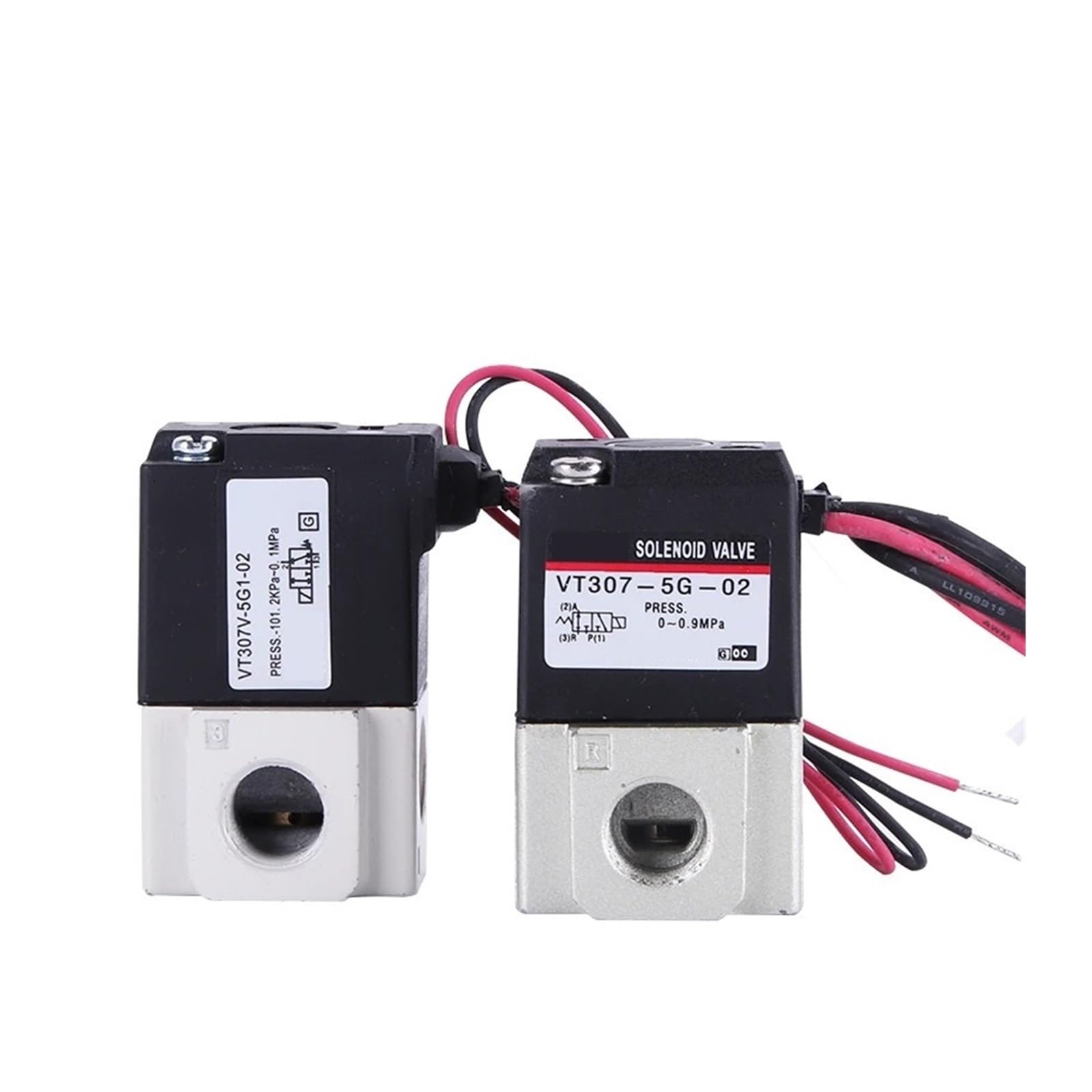 KWQNPHTRN Pneumatic Direct-Acting Solenoid Valve High Frequency VT307-3G/4G/5G/6G/4G1/5G1-01/02 Electromagnetic Two Three-Way Vacuum(VT307-6G-01 DC12V)