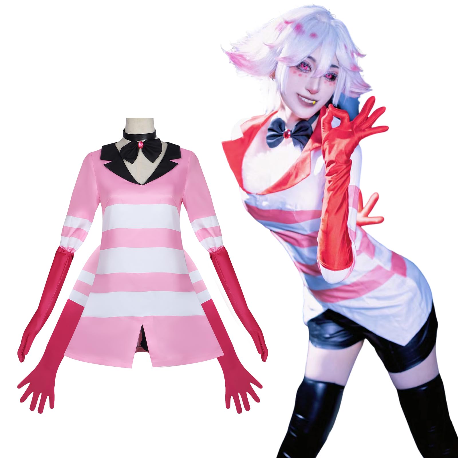 Fiamll Hazbin Hotel Cosplay Hazbin Hotel Costume Anime Fancy Dress Hazbin Hotel Uniform Halloween Carnival Costume