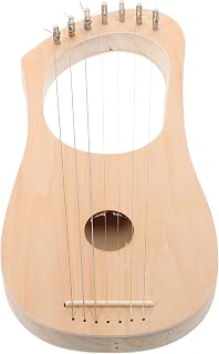 Lyre Harp DIY Kit Strings Wooden Instrument Tuning Key and Accessories for Adults and Boys and Girls for Music Learning and Creative Expression