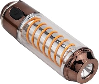 Camping Light, Rechargeable LED Flashlight, Waterproof Portable Lantern for Tent, Hiking, Outdoor Adventure(Copper)