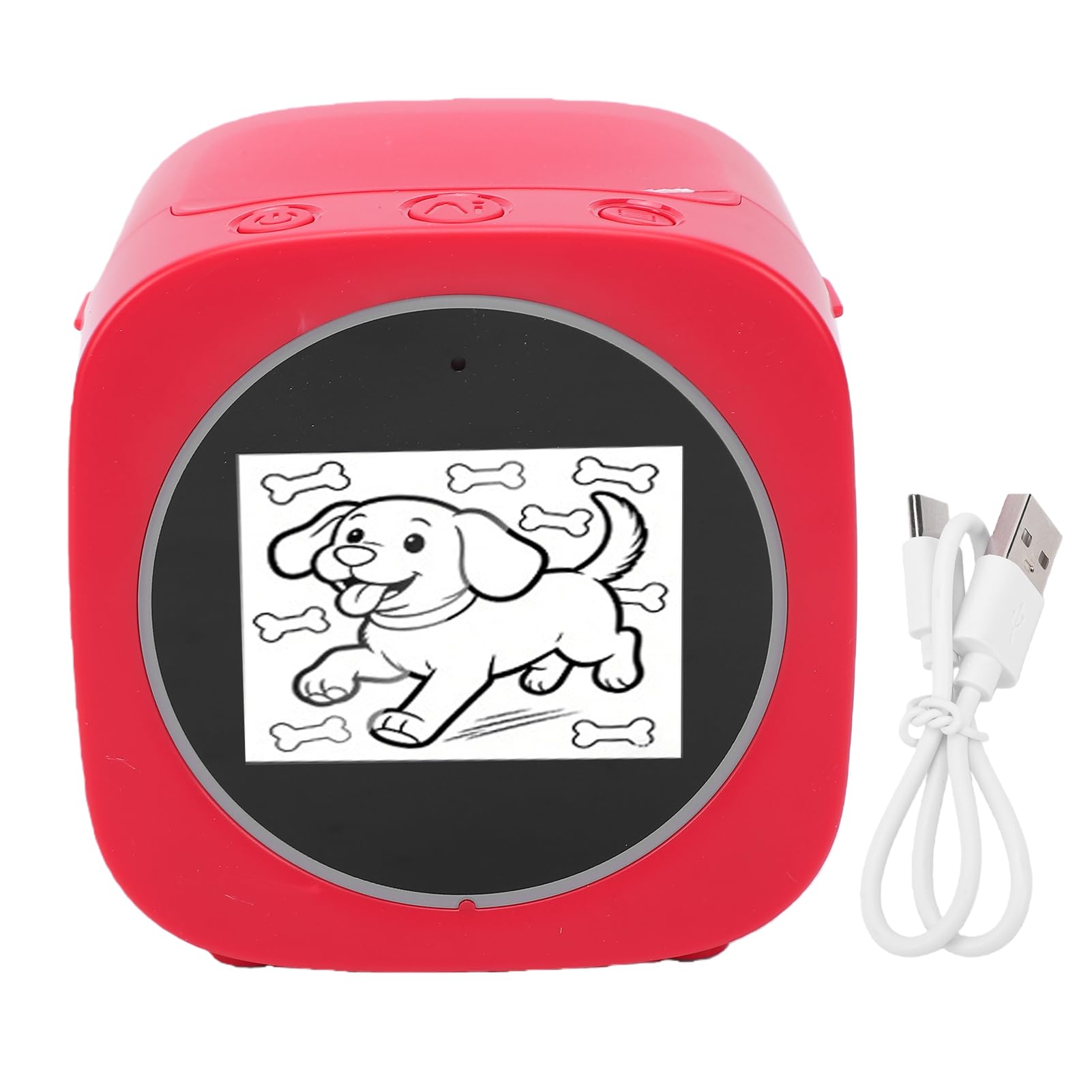 Matybobe Stampante per Adesivi Vocali Termici Ai Design Innovativo per attività di Apprendimento Divertenti Adatte Ai Bambini 2,4 Pollici Rosso