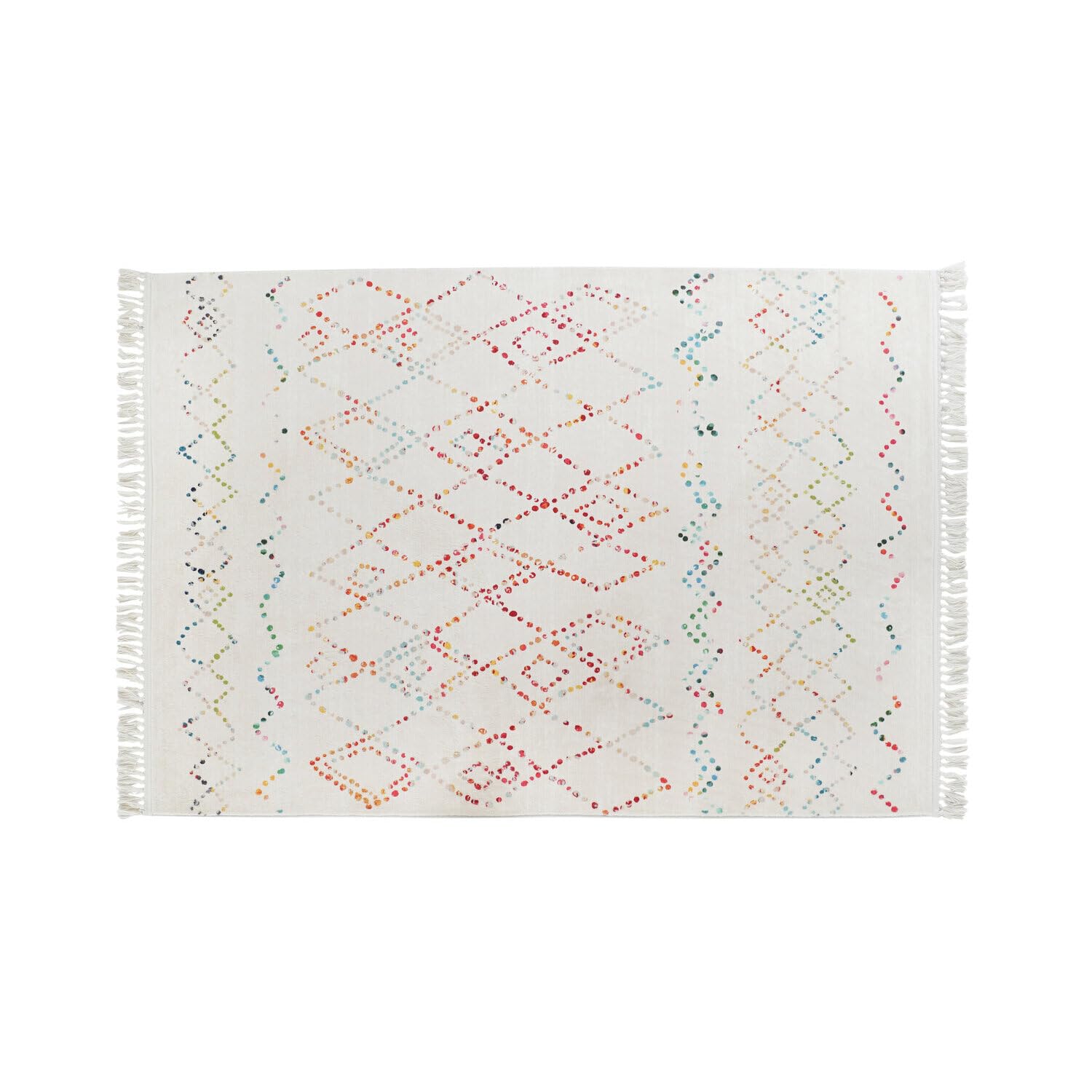 Tapis losanges 120x180 cm idéal pour réchauffer le sol du salon moderne