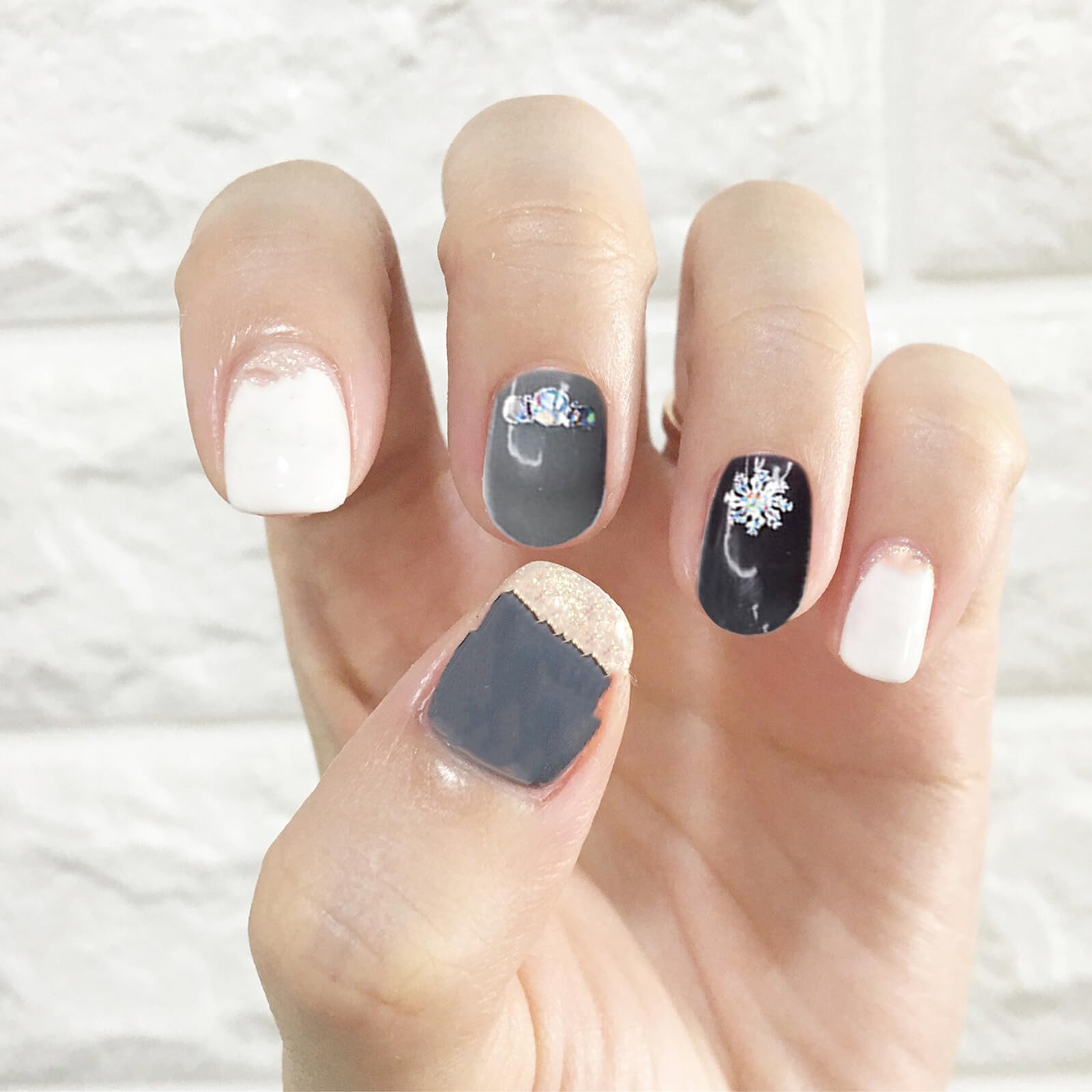 5 Set Adesivi Per Unghie Autoadesivi Con Delicati Per Nail Art Facili Applicare Adatti Per E Te Decorazioni Per Unghie Eleganti E Uniche 6 Fogli*5
