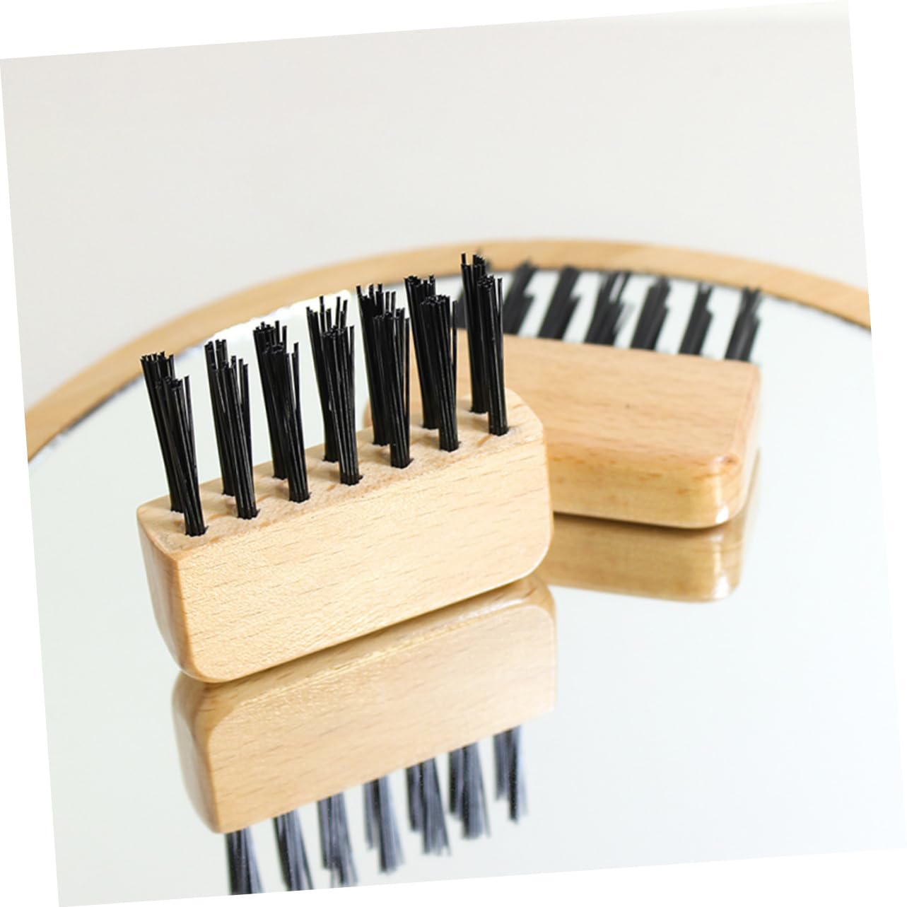 FOYTOKI Hair Brush Comb Cleaning Tool Hairbrush Cleaner Set Wood Hair Comb Cleaner