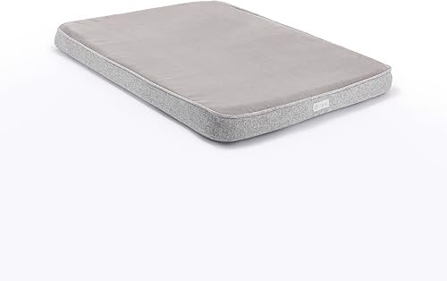 Diggs Snooz - Cama para perros gris I de espuma viscoelástica para cachorros, cama ortopédica para perro, tamaño perfecto para jaula de perro Revol.